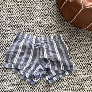 Striped Linen Shorts